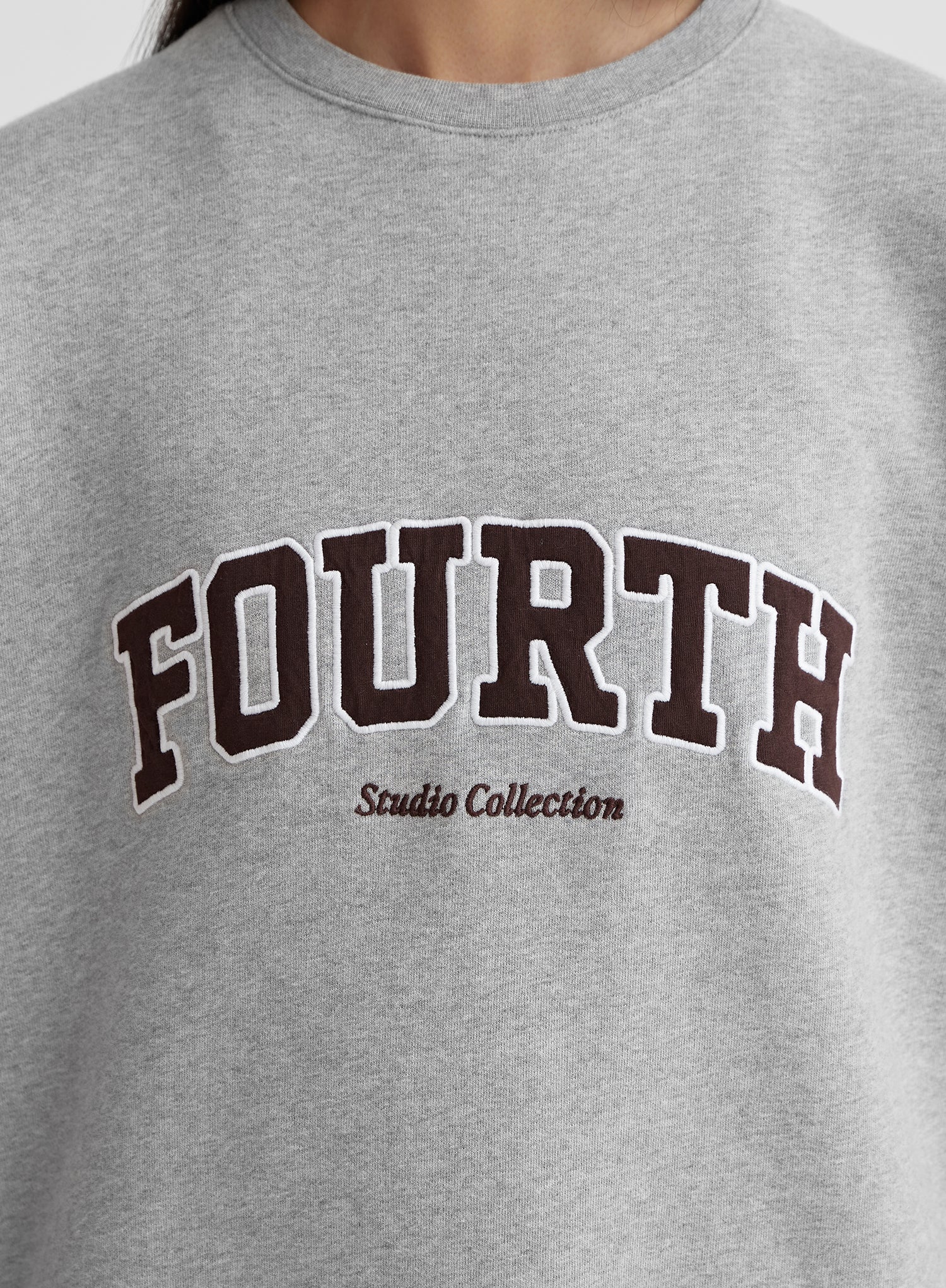 Grey Marl Fourth Studio Oversized Sweatshirt